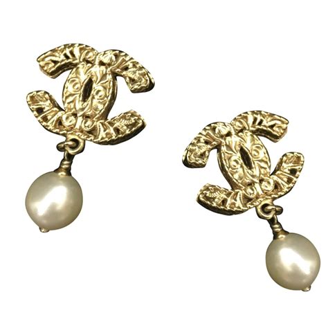 boucle d'oreille chanel vintage|boucle d'oreille chanel femme.